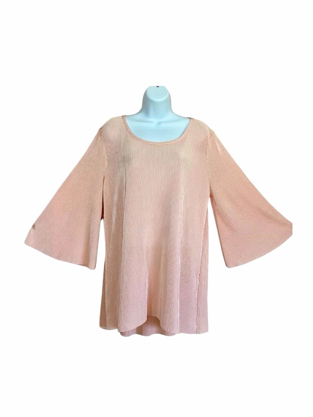 Cato Pink Flare Bell Sleeve Blouse Large